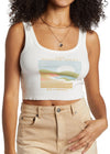 The Golden West Crop Tank - Salt Crystal