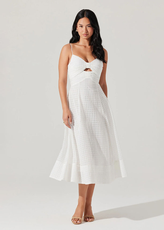 Celina Midi Dress - White