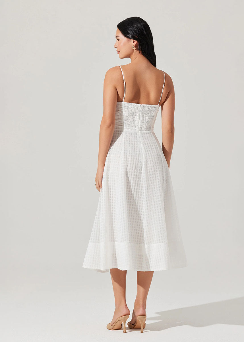 Celina Midi Dress - White