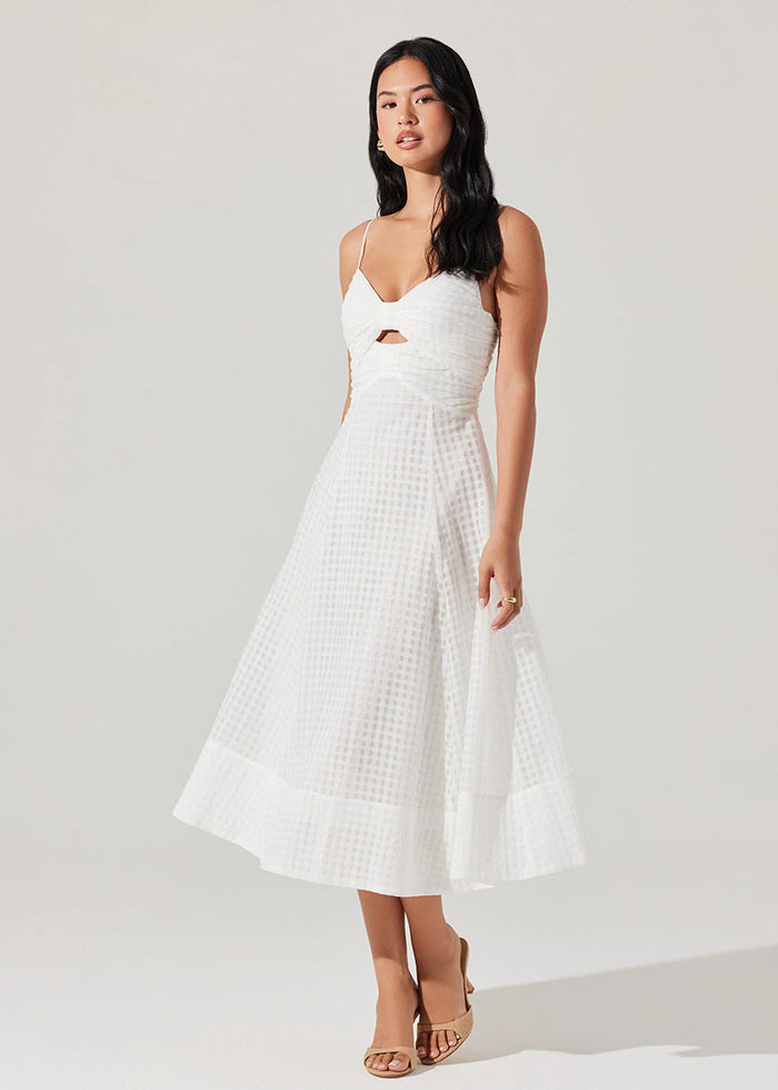 Celina Midi Dress - White