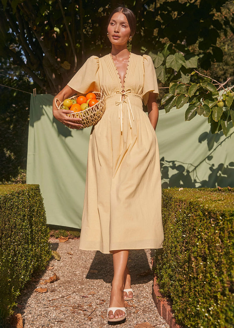 Hadleigh Dress - Light Yellow