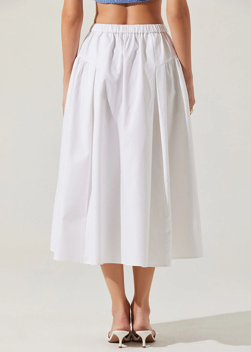 Laila Midi Skirt - White