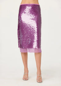 Shirin Midi Skirt - Lilac