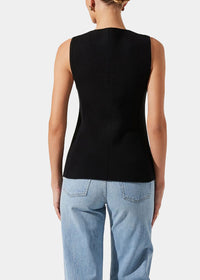 Jayce Sweater Vest - Black