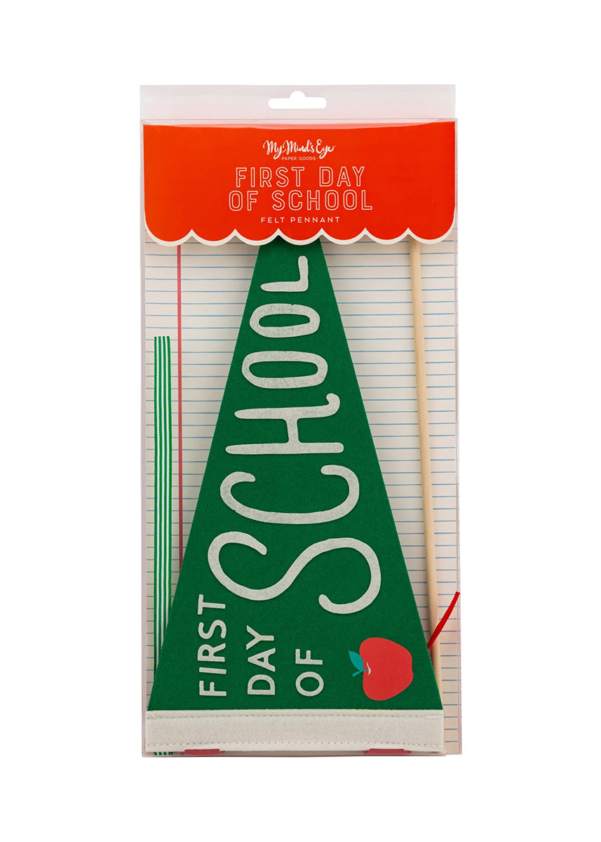 First Day Of School Pennant