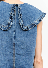 Addison Denim Top - Medium Wash