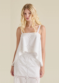 Ainslee Eyelet Top - Antique