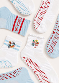 Chicago Icons Ruffle Pilates Sock