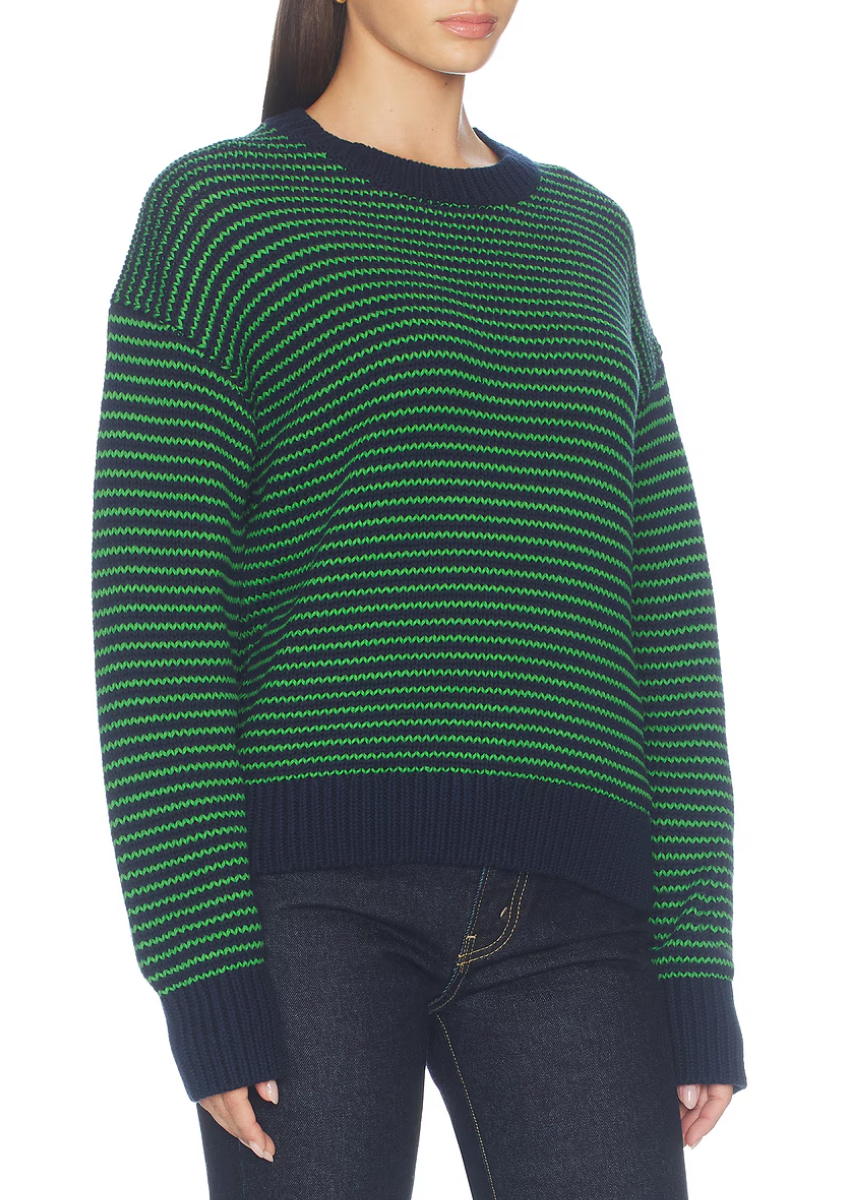 Aura Relaxed Crew Neck Sweater - Midgreen