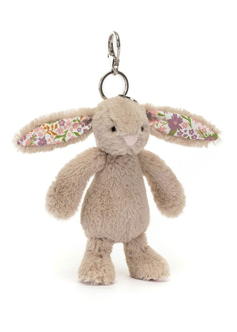 Blossom Beige Bunny Bag Charm - Petal