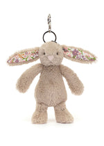 Blossom Beige Bunny Bag Charm - Petal