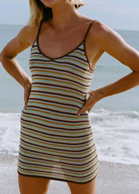 Summer Sun Mini Dress - Brown Stone