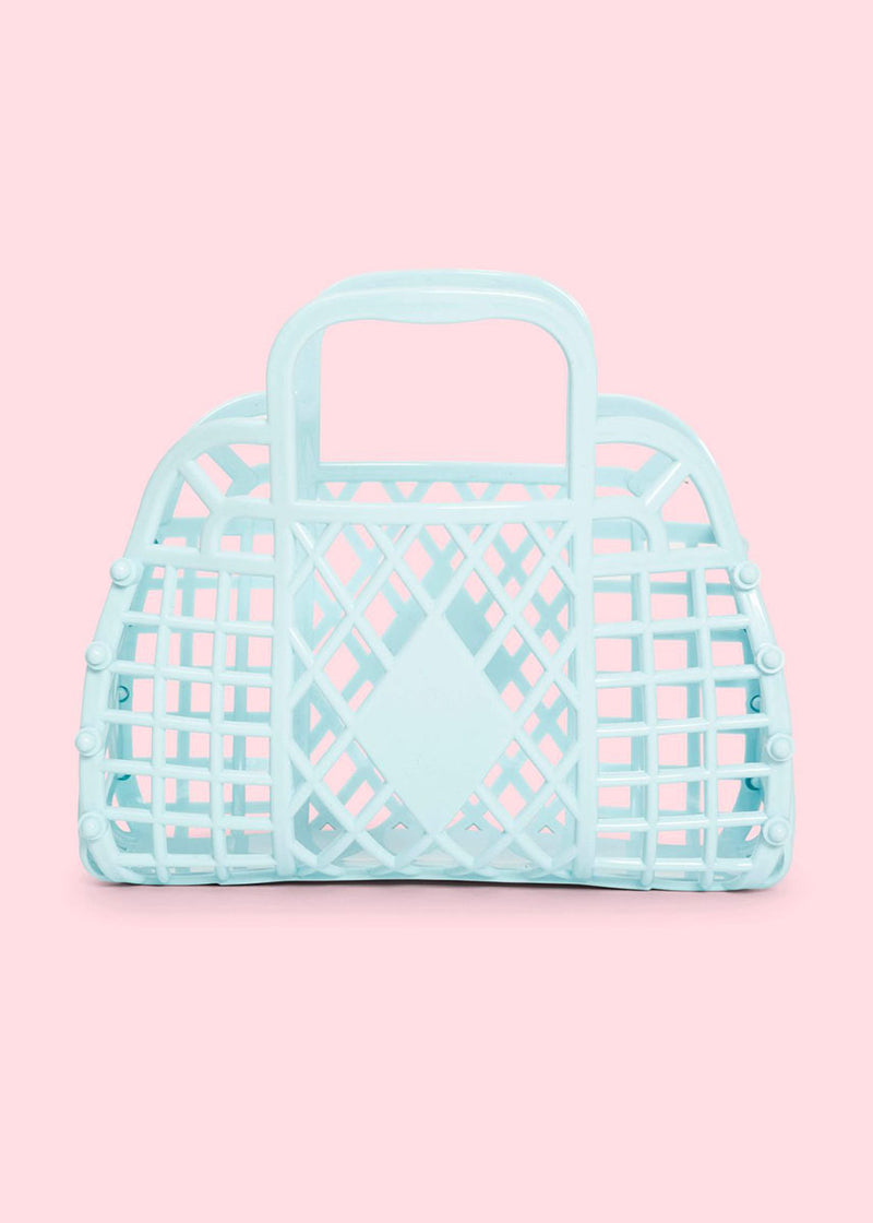 Mini Retro Basket - Blue