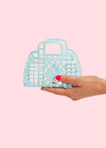 Mini Retro Basket - Blue