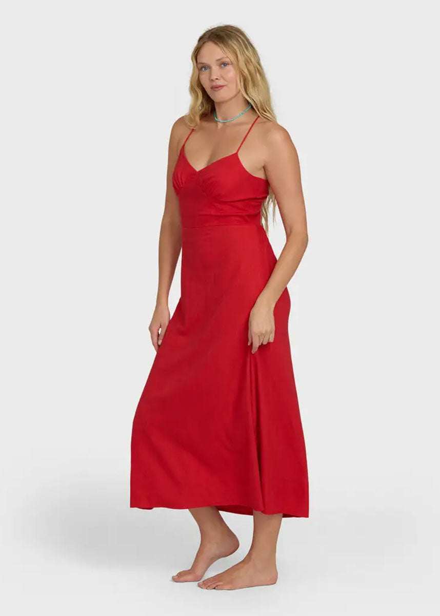 Take It Back Maxi Dress - Fiesta Red