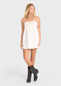 Light & Airy Mini Dress - Salt Crystal