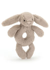 Bashful Beige Bunny Ring Rattle