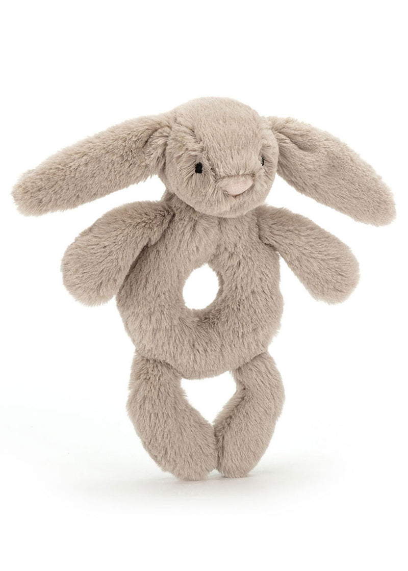 Bashful Beige Bunny Ring Rattle