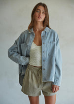 Memory Lane Jean Jacket - Denim White