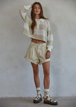Cruisin' Denim Shorts - Sand