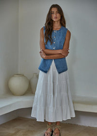 Stella Denim Vest - Medium