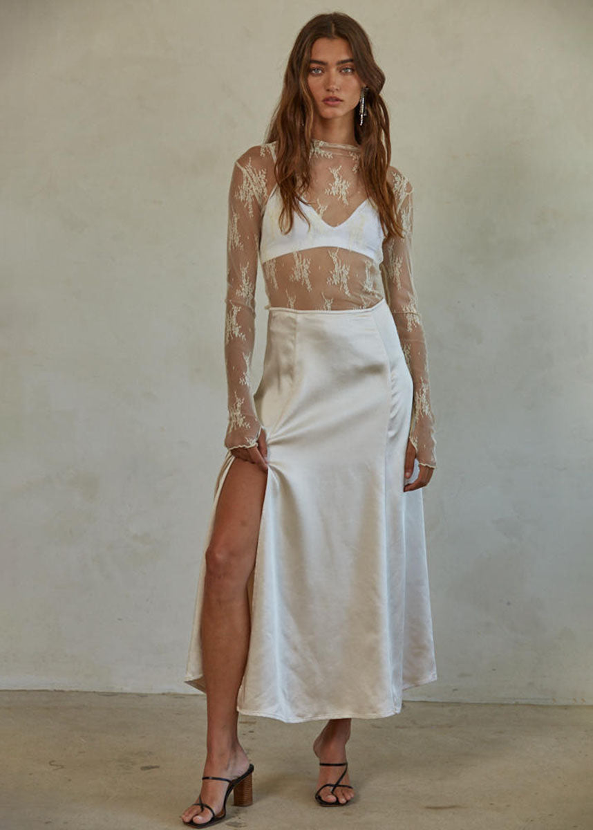 Aubrey Lace Top - Ivory