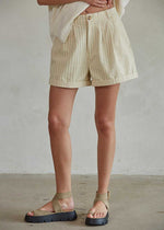 Soren Striped Shorts - Cream