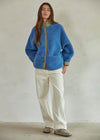 Skylar Sherpa Jacket - Sea Blue