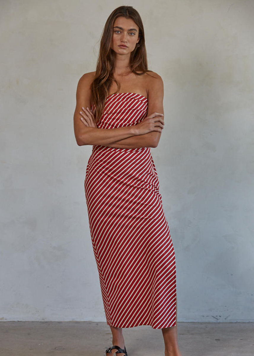 Casablanca Skirt - Red & Ivory