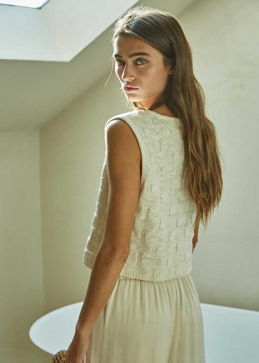 Dawson Vest Top - Cream