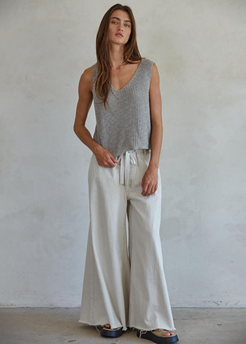 Allende Vest Top - Heather Grey