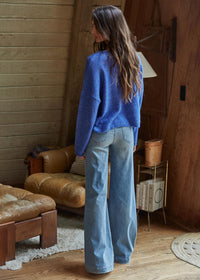Easy Days Ahead Sweater - Royal Blue