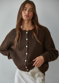 Lucas Cardigan - Dark Chocolate