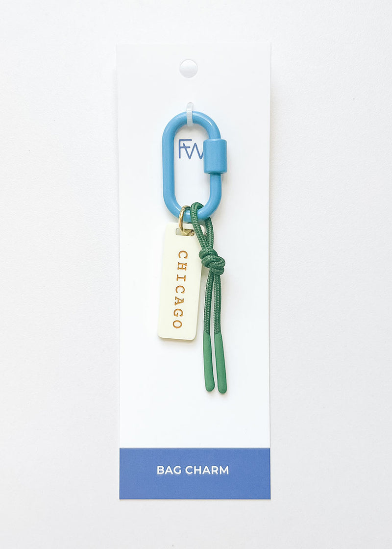 Chicago Tri-Color Bag Charm