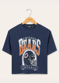 Bears Helmet Crop Tee - True Navy