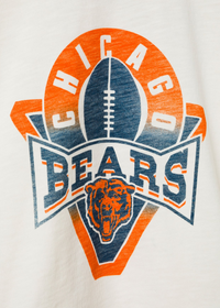 Bears Mock Neck Crop Tee - White