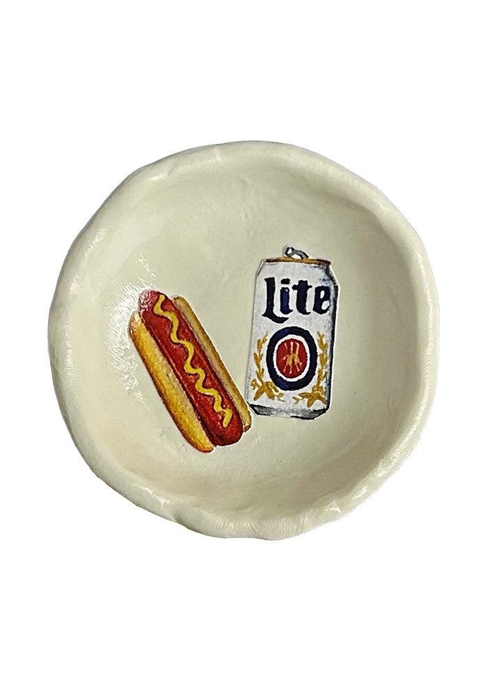 Hot Dog & Beer Dish