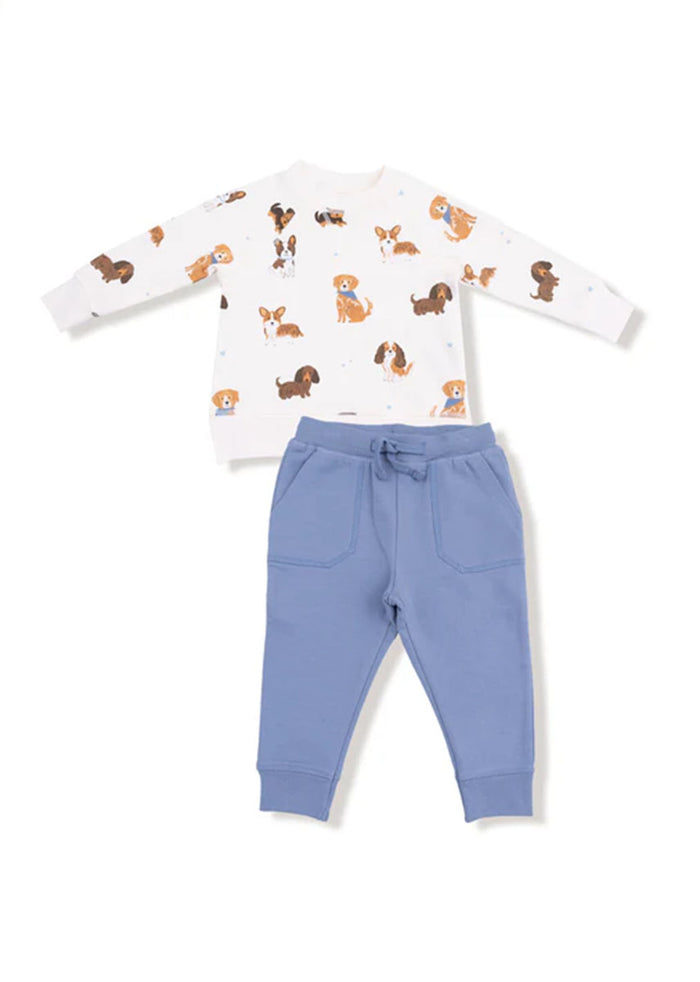 French Terry Sweatshirt & Jogger Set - Best Friend Dogs