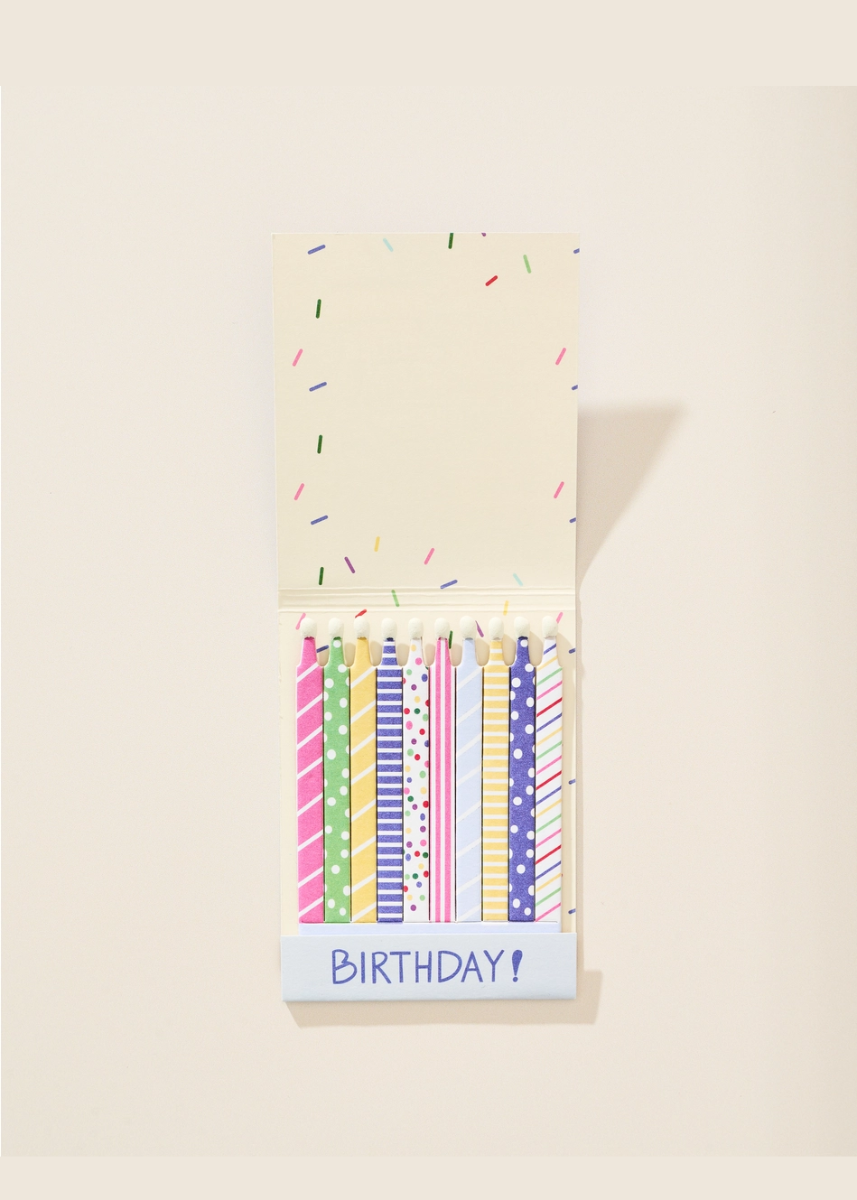 Birthday Card Matchbook