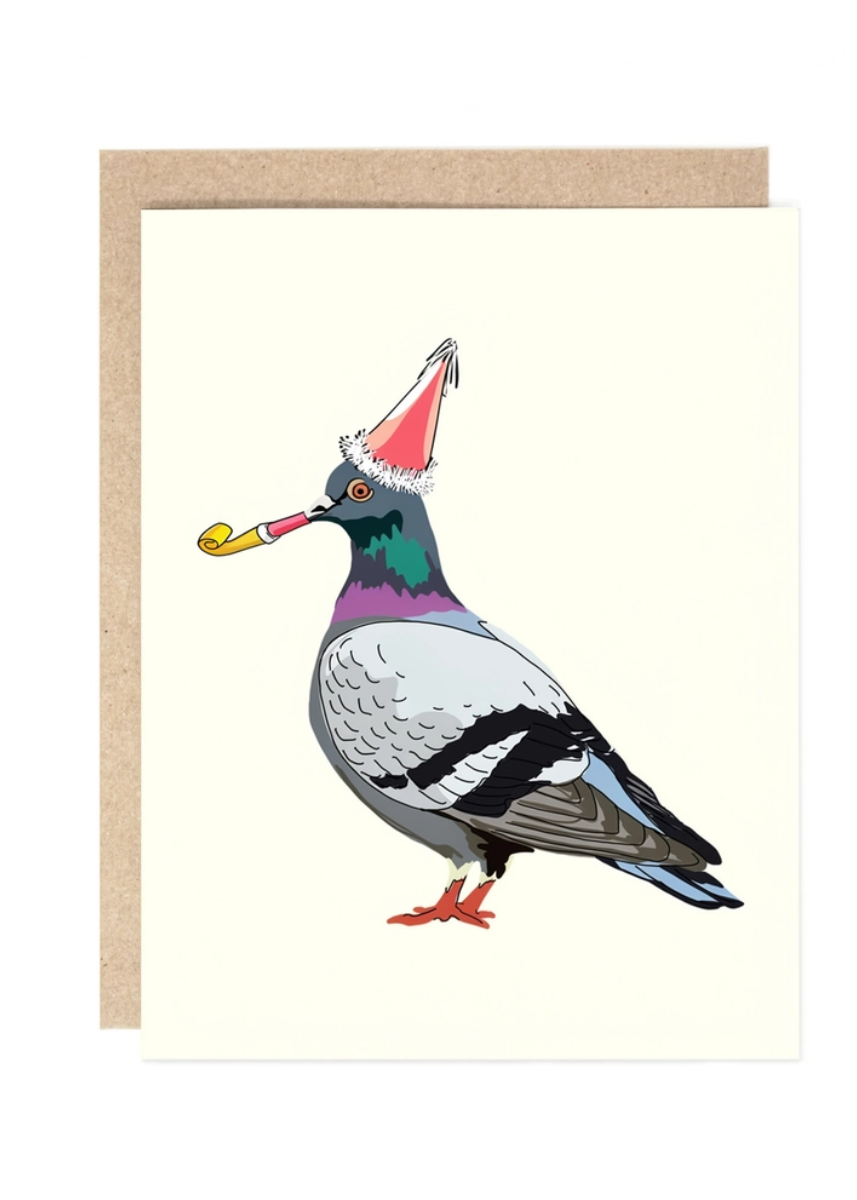Birthday Party Pigeon Card