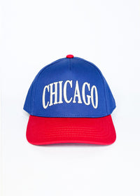 Toddler Chicago Puff Baseball Cap - Blue & Red