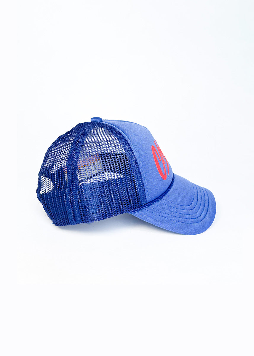 Toddler Chicago Script Trucker Hat - Royal