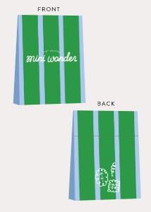 Kids - Mini Wonder Gift Bag - Green/Blue