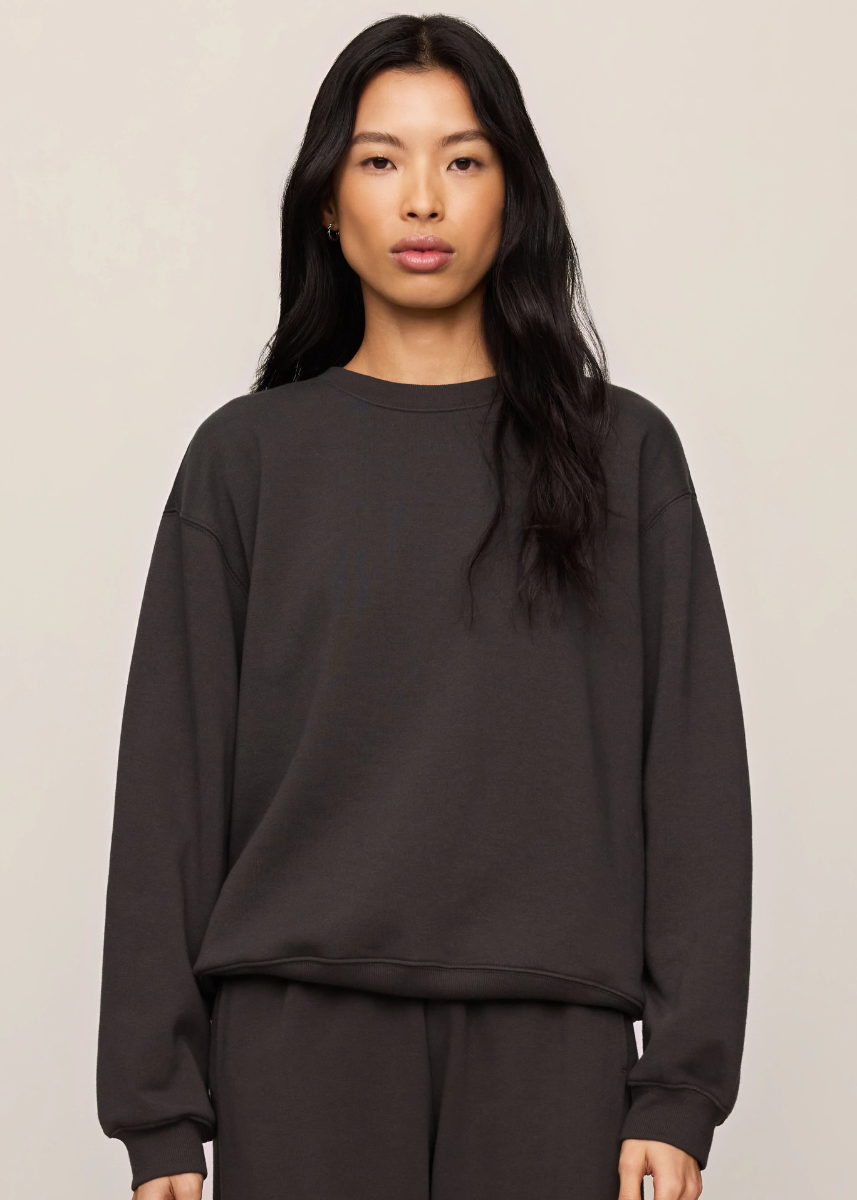 Boyfriend Sweatshirt - Ash Black