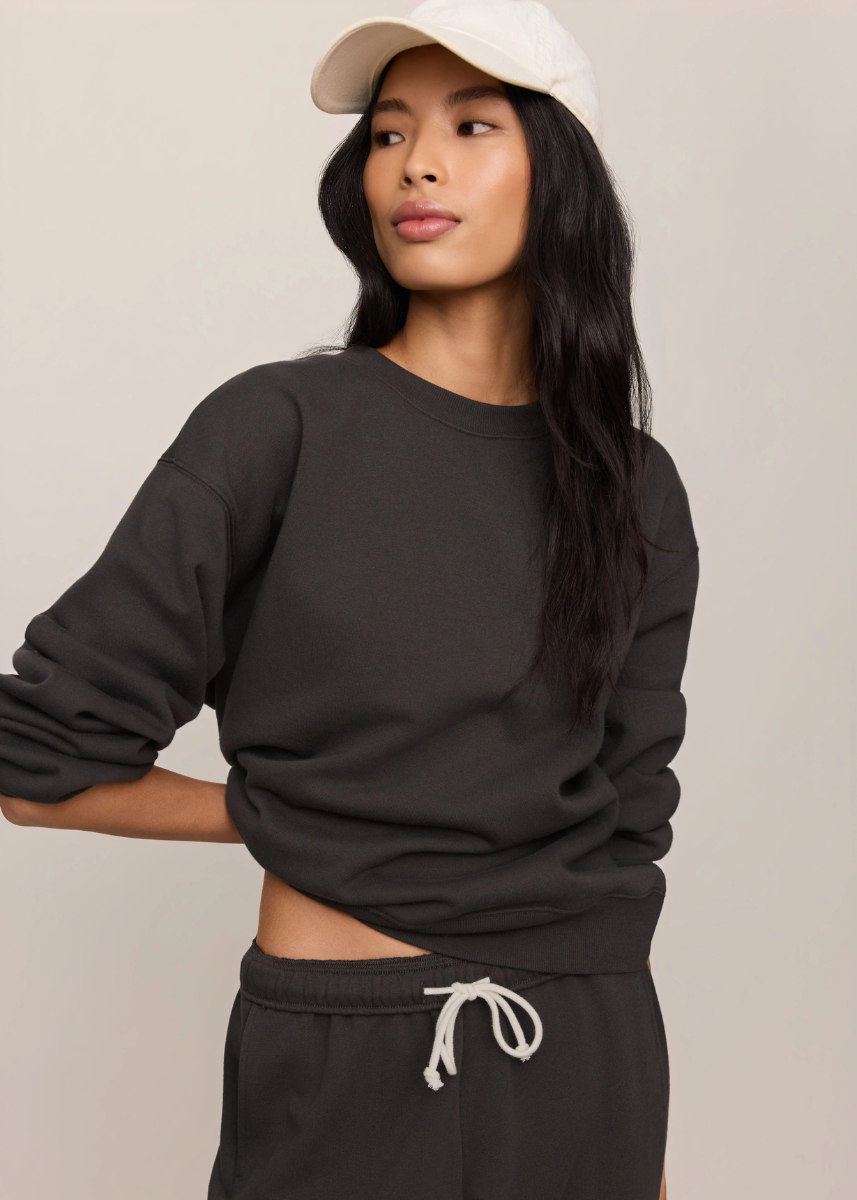 Boyfriend Sweatshirt - Ash Black