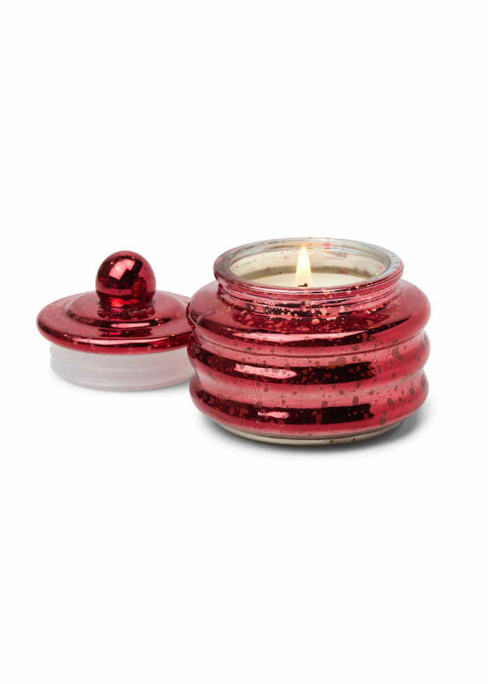 Beam Red Mercury Glass Candle - Winter Berry 3oz.
