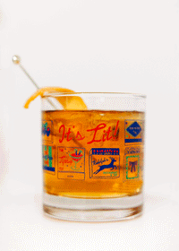 Holiday Matchbooks Rocks Glass