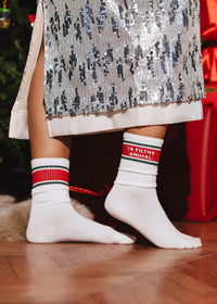 Keep The Change Ya Filthy Animal Long Crew Socks - Ivory