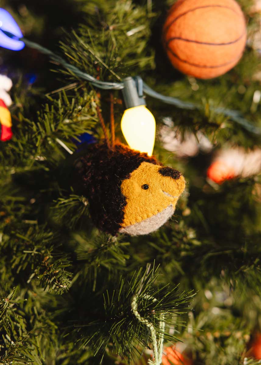 Felt Hedgehog Ornament
