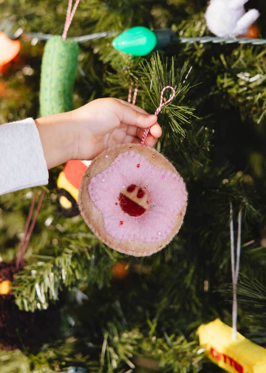 Donut Felt Ornament